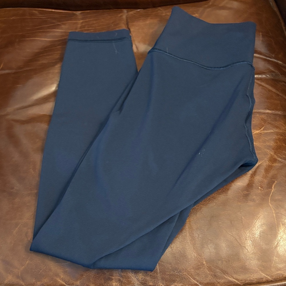EUC Lululemon Navy High-Waist Leggings Size 4